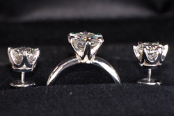 Комплект в стиле Tiffany из кольца и сережек